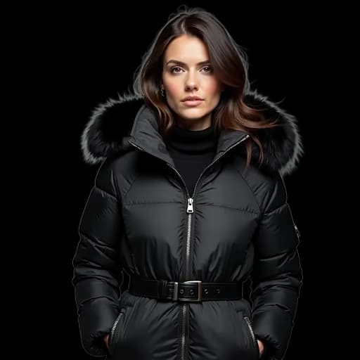 Elevated styling with hooded puffer