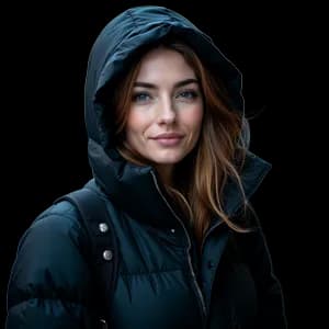 Black Puffer Jacket Hero