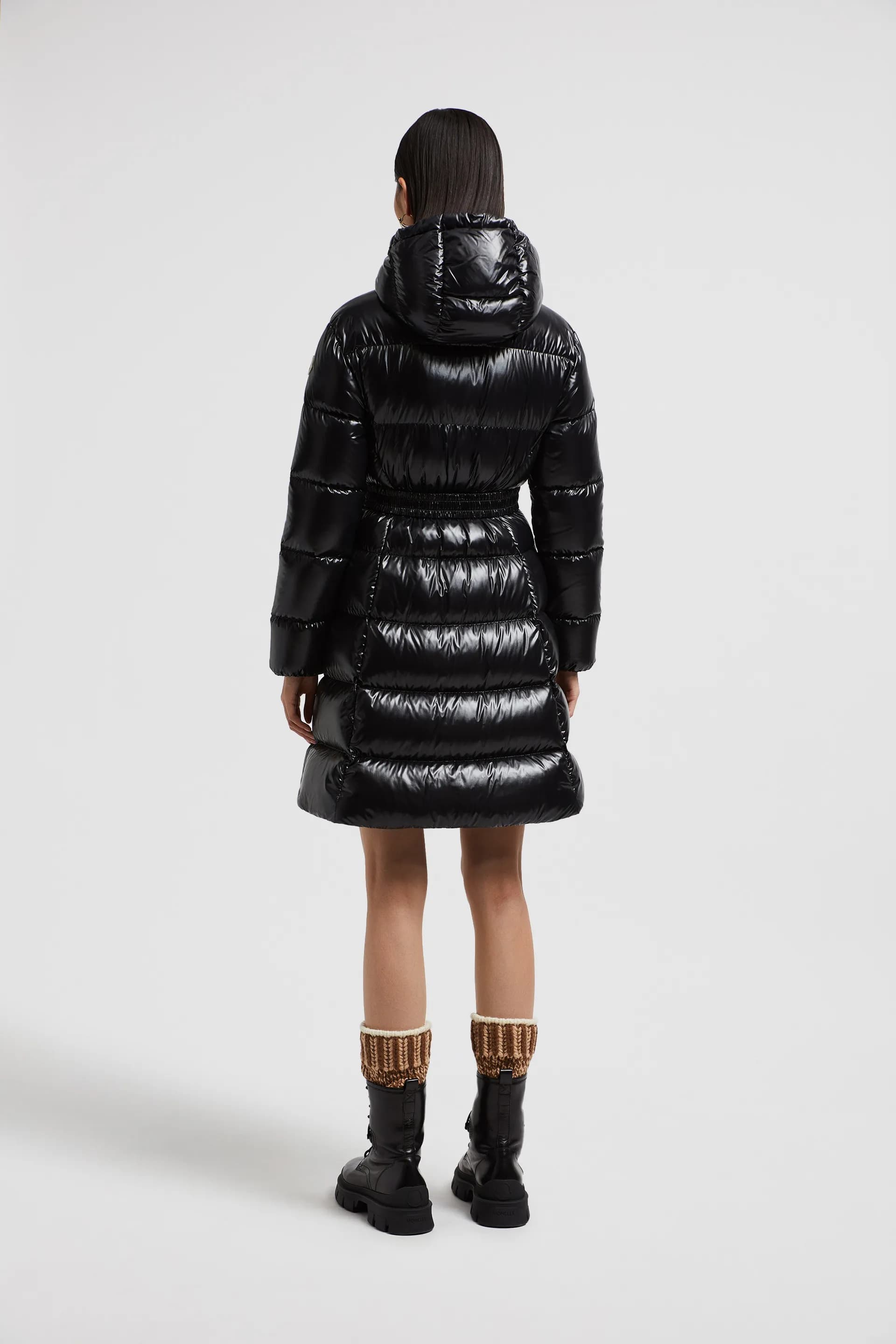 Luxury hooded puffer