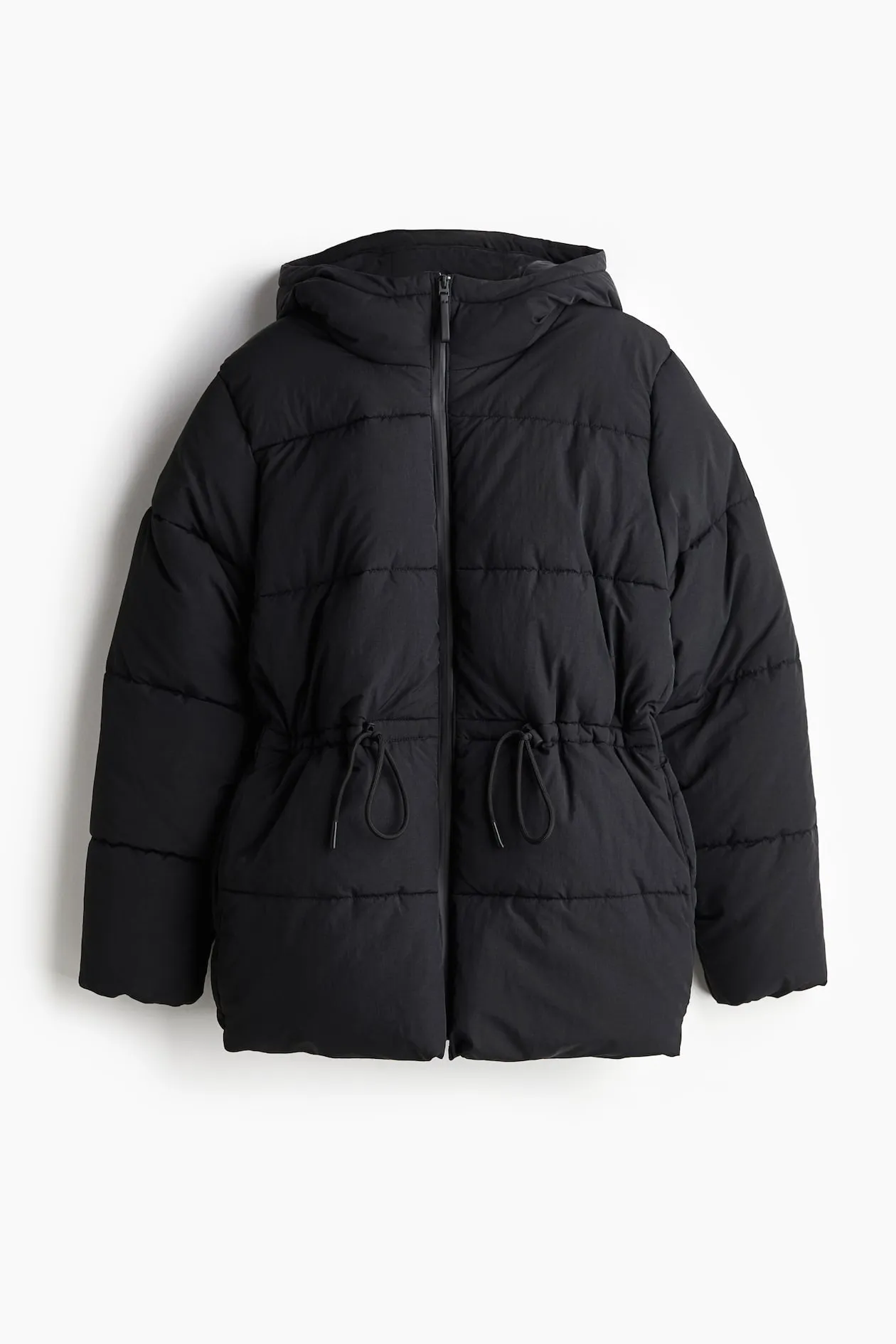 H&M Oversized Drawstring-Waist Puffer Jacket