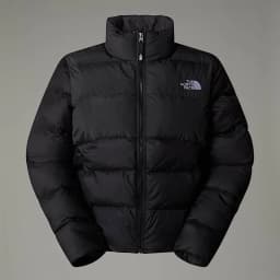 The North Face Saikuru Cropped Puffer Jacket in Black