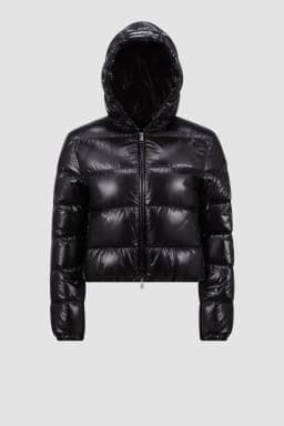 Moncler Cropped Down Puffer Jacket