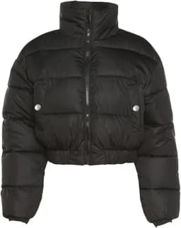 Amazon Essentials Womens Cropped Puffer Jacket