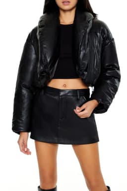 Forever 21 Cropped Puffer Jacket