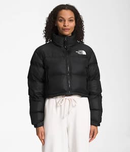 The North Face Women's Nuptse Cropped Short Puffer Jacket