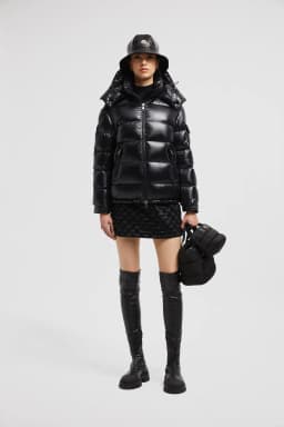 Moncler Maire Hooded Short Down Jacket