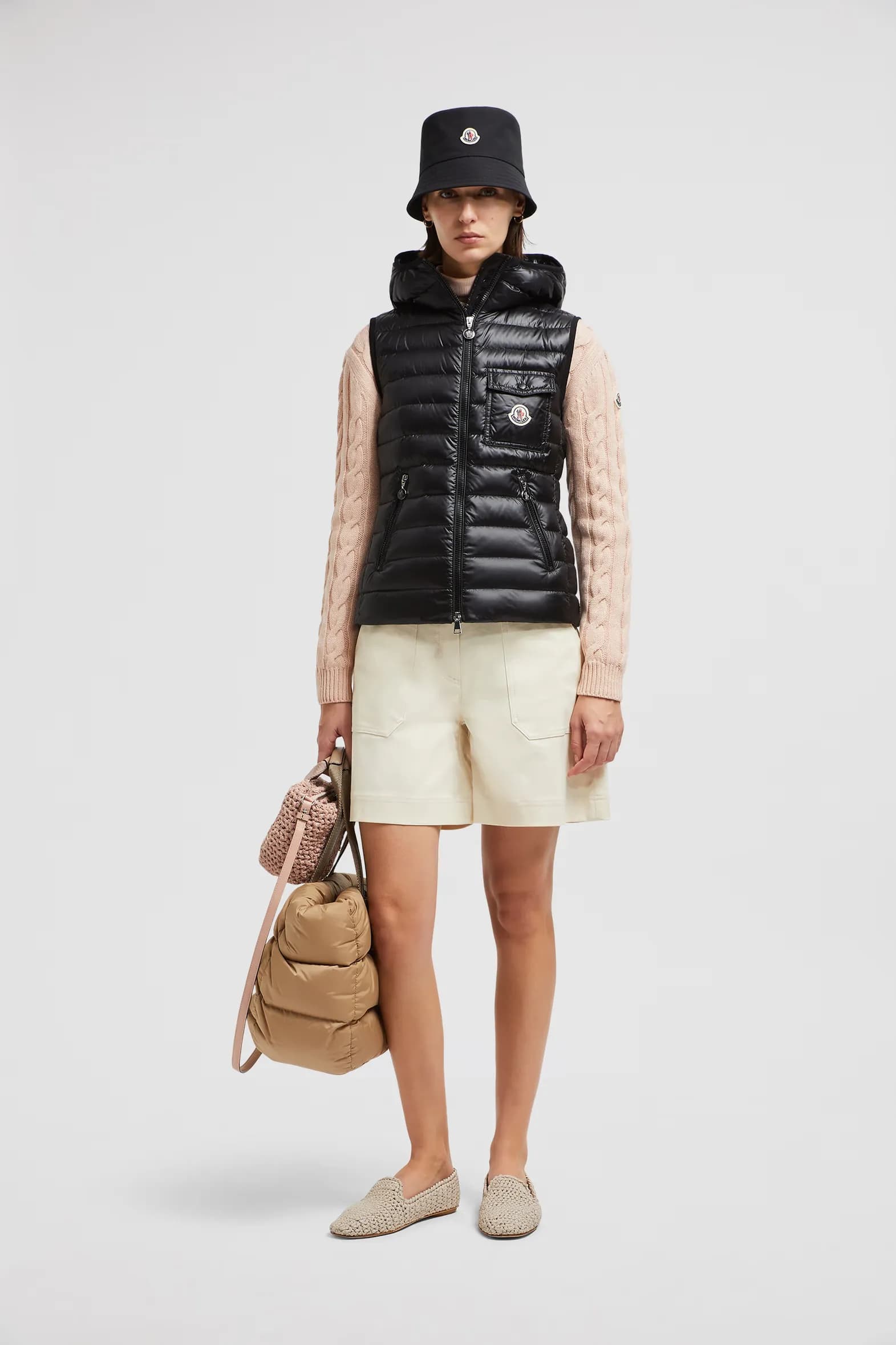 Moncler Glygos Hooded Down Gilet Vest