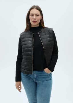 Mango Short Quilted Gilet Vest