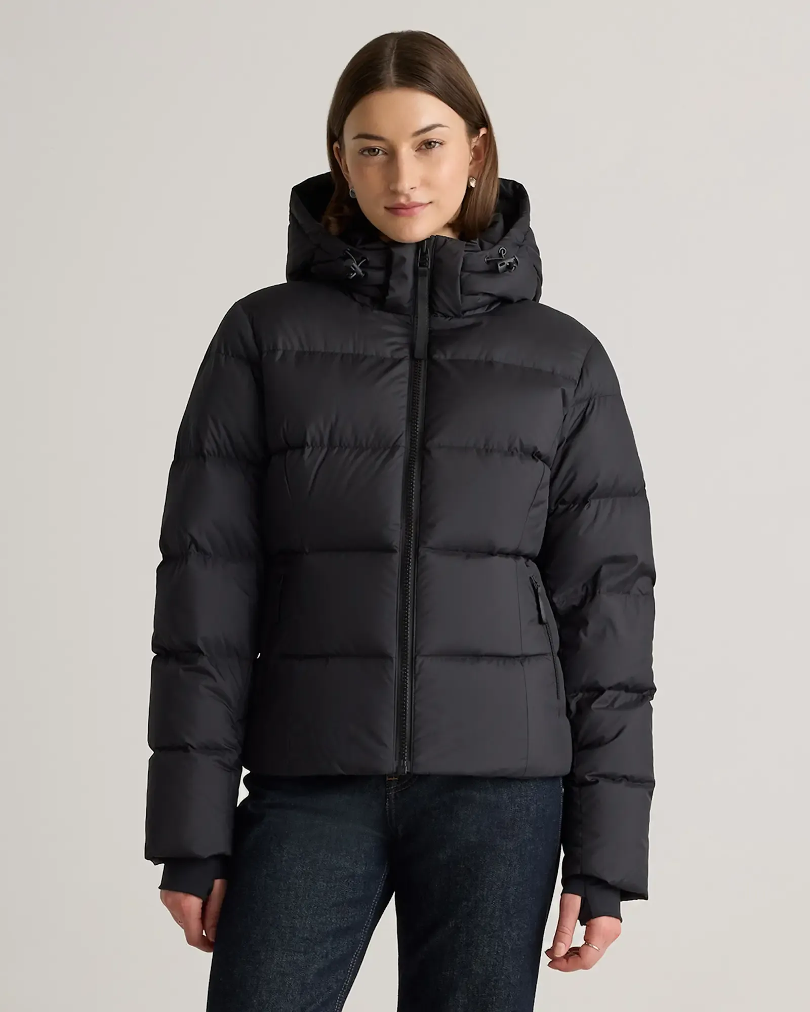 Quince Responsible Down Cinch Waist Puffer Jacket