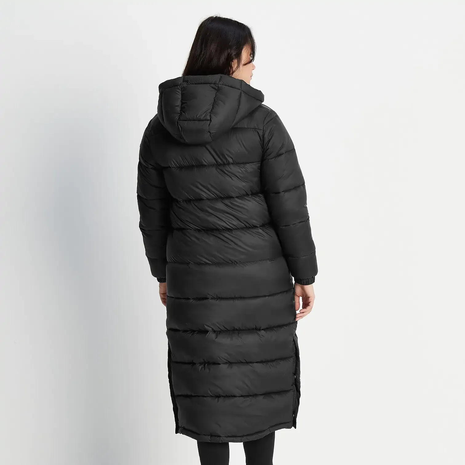 TOG24 Cautley Womens Long Padded Shower Resistant Jacket - Black