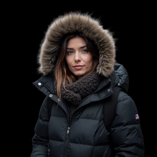 Casual styling with hooded puffer